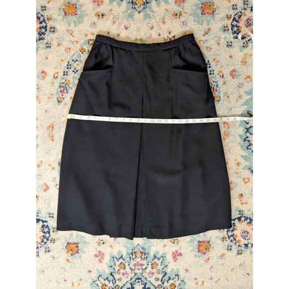 Vintage 1980's Halston III Skirt Suit in Black - 10/12 - Picture 12 of 15
